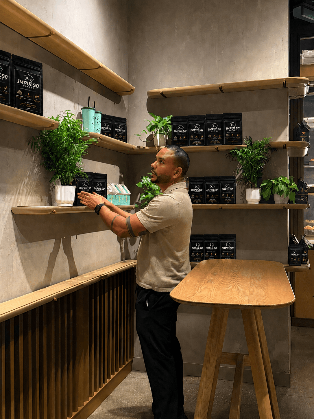 Impulso Coffee en tienda de café